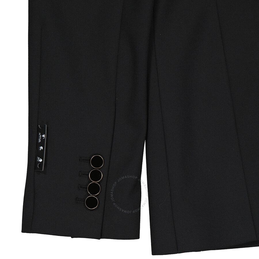 Off-White Ladies Black Formal Bandana Jacket, Brand Size 42 (US Size 8) - 12