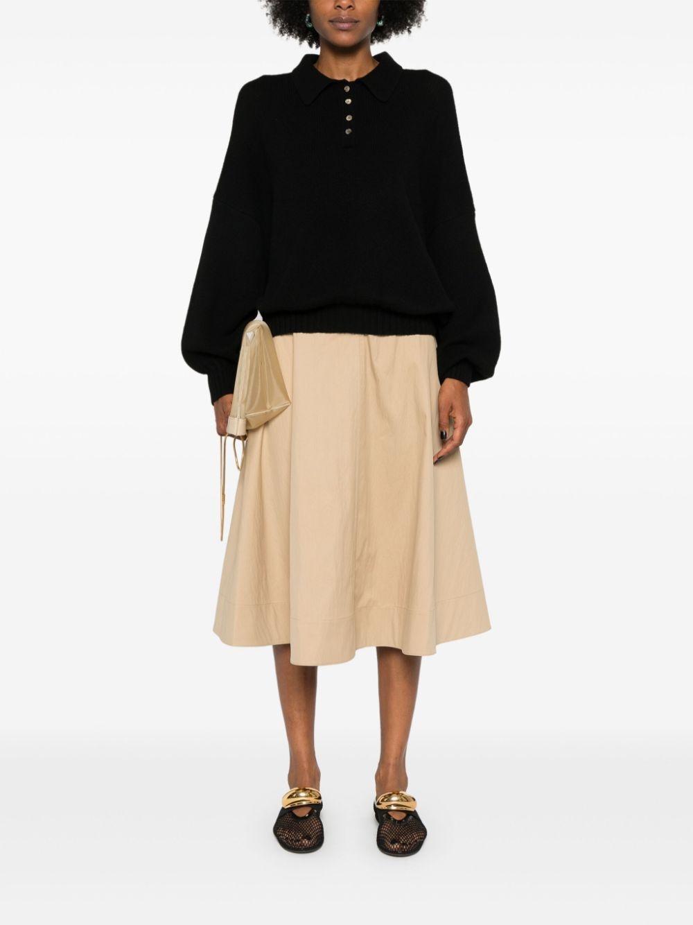 Renta twill midi skirt - 2