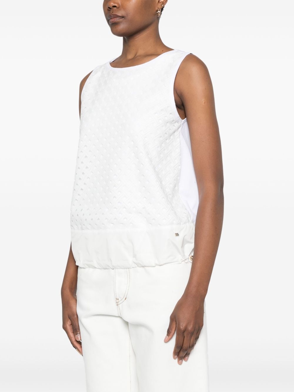 crochet-panel vest - 3