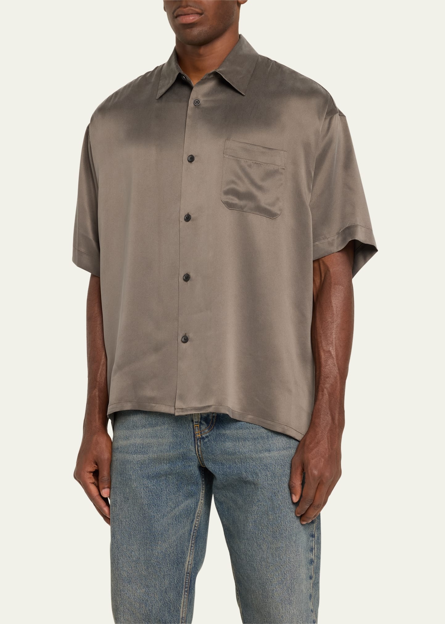 Men's Brushed Silk Sport Shirt - 4