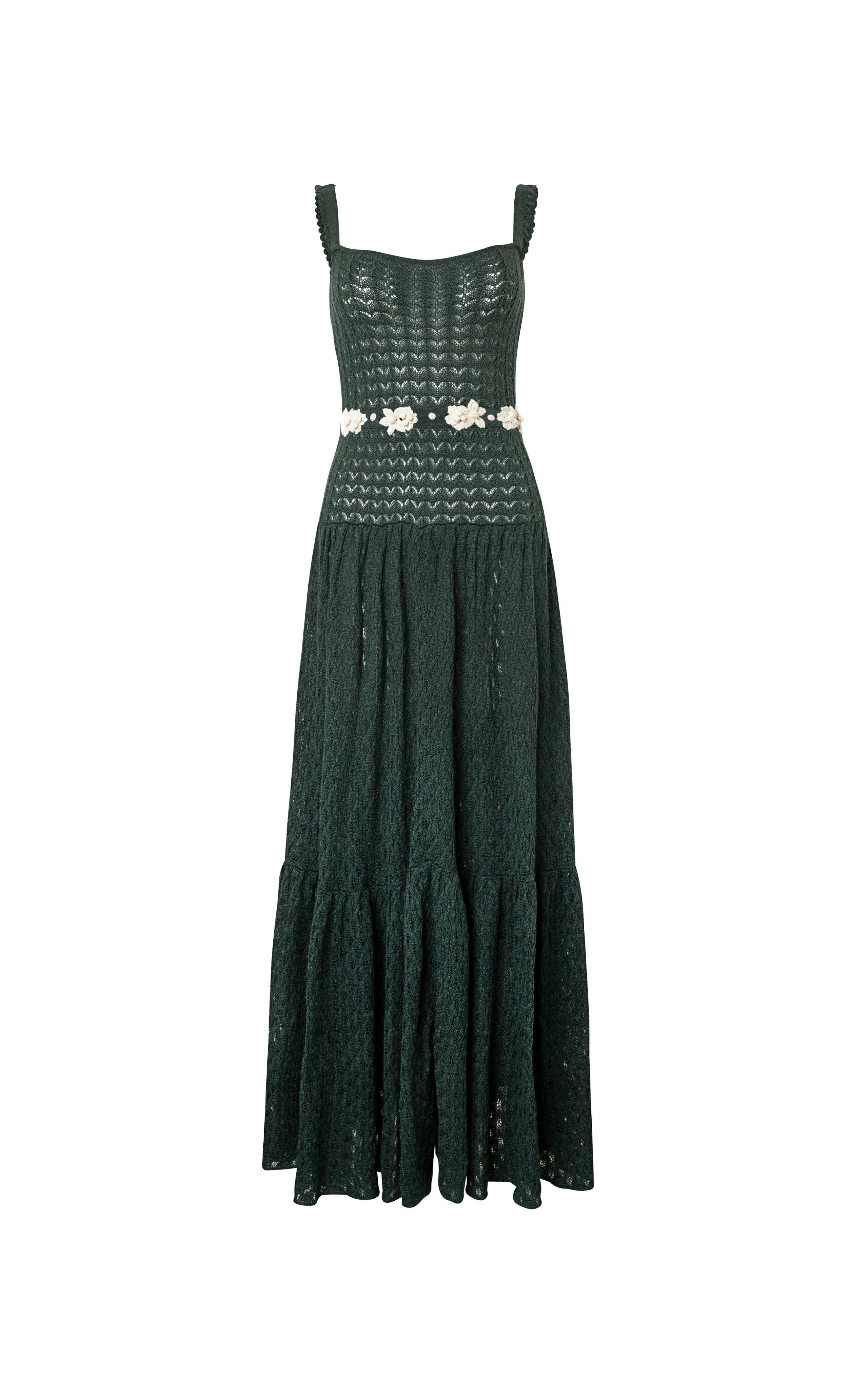 Lima Dark Green Maxi Dress - 1