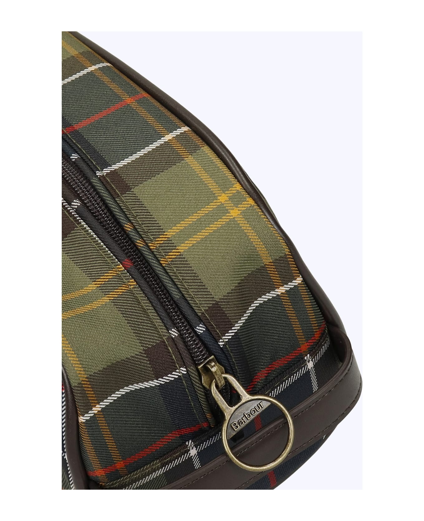 Tartan Washbag Beauty Case In Tartan Leather - 5