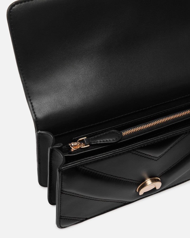 MINI LOVE BAG ONE SHOULDER BAG IN CHEVRON LEATHER AND NAPPA WITH TRIPLE CHAIN 4