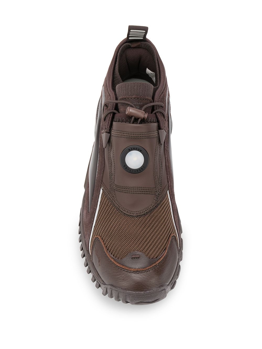 contrast panel toggle sneakers - 4