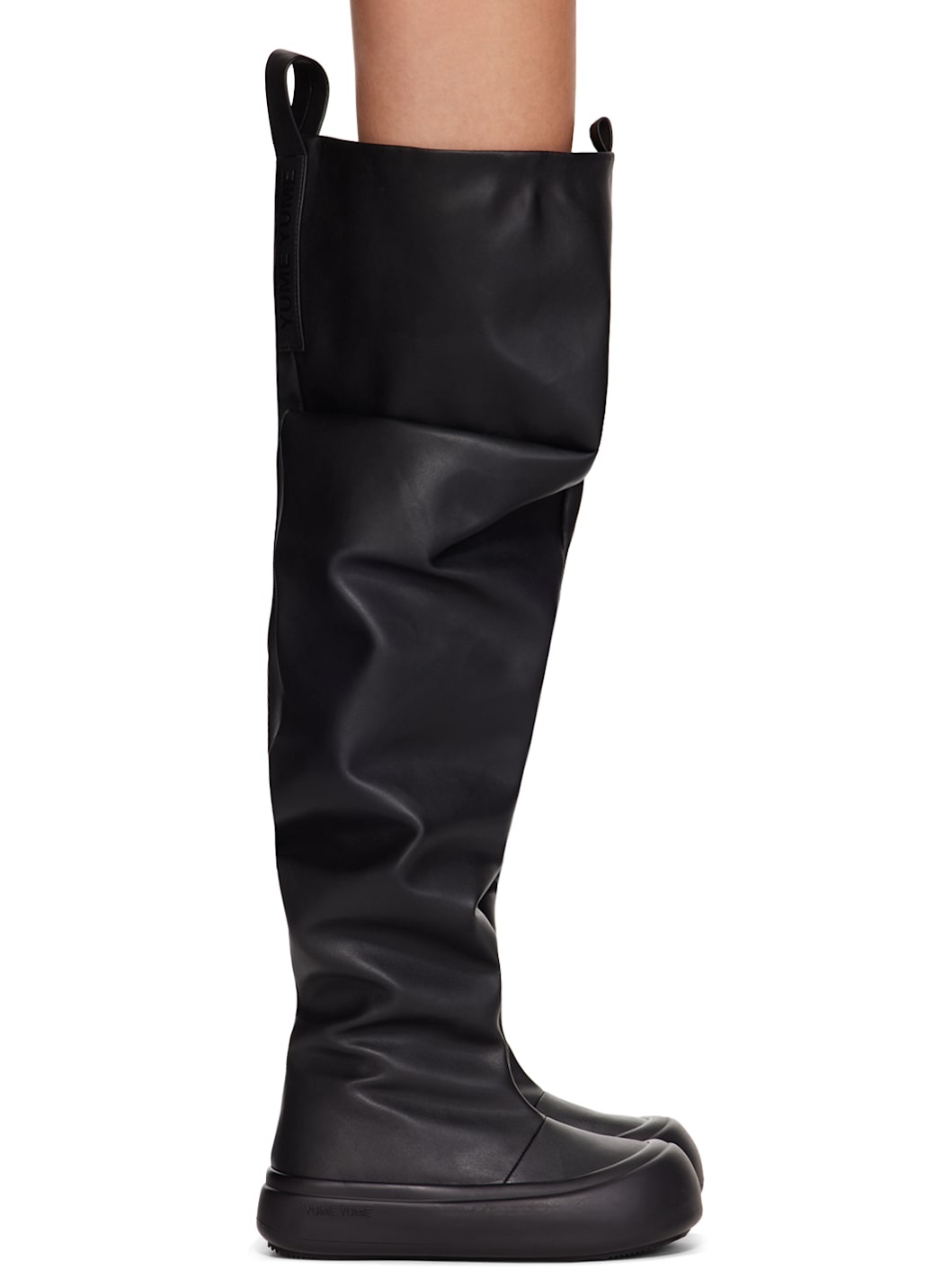 Black High Fisherman Boots - 1