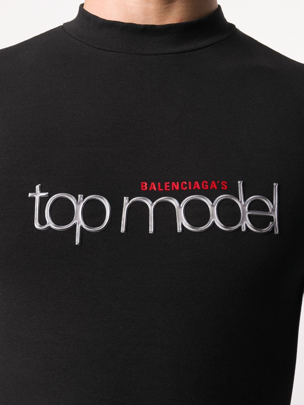 Top Model logo-print T-shirt - 5