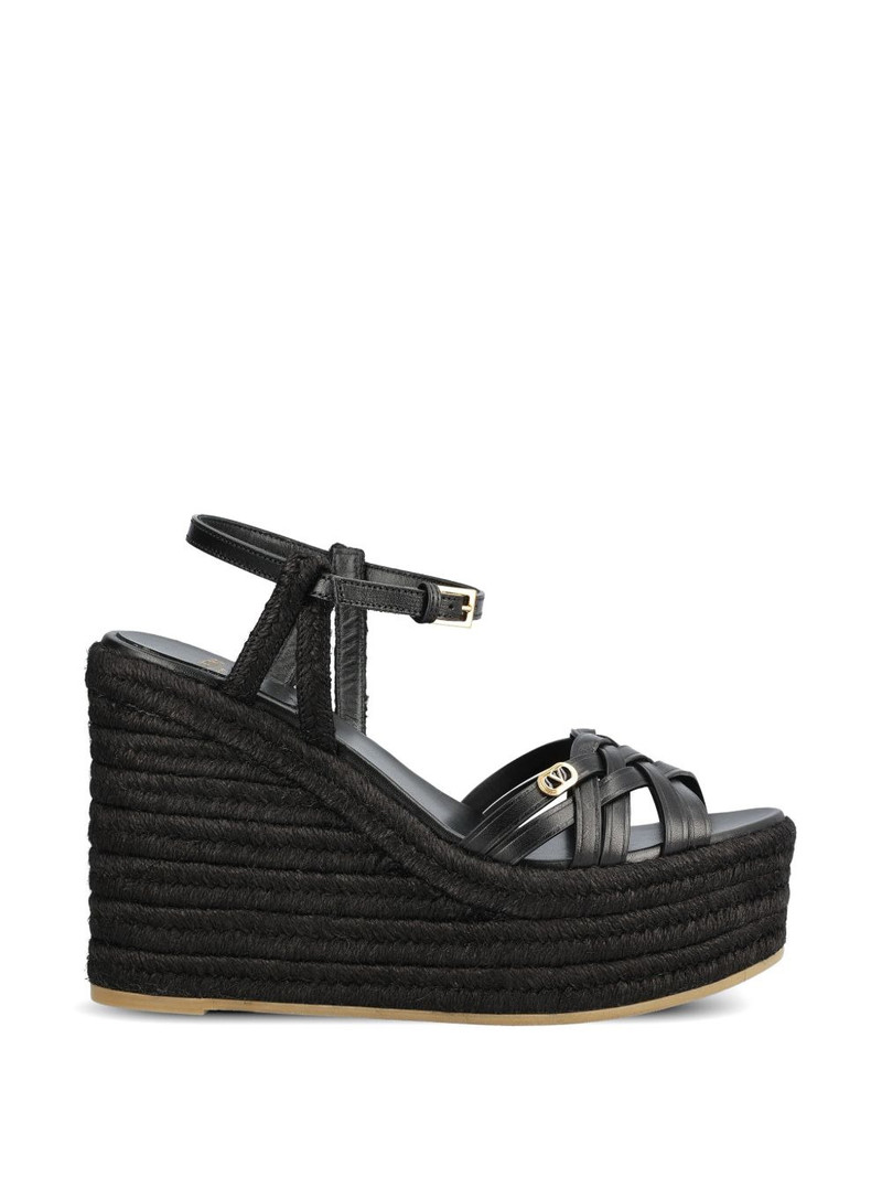 logo-detail heeled espadrilles 1