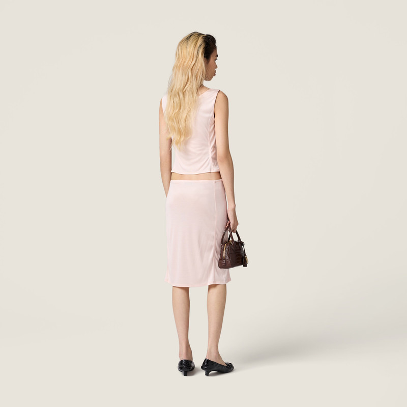Jersey and silk skirt 3