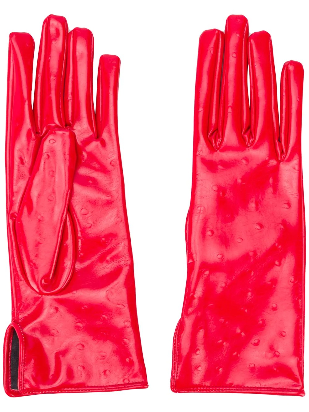 dot-detailed gloves  - 1