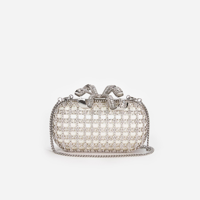 Champagne Crystal Clutch Bag 4