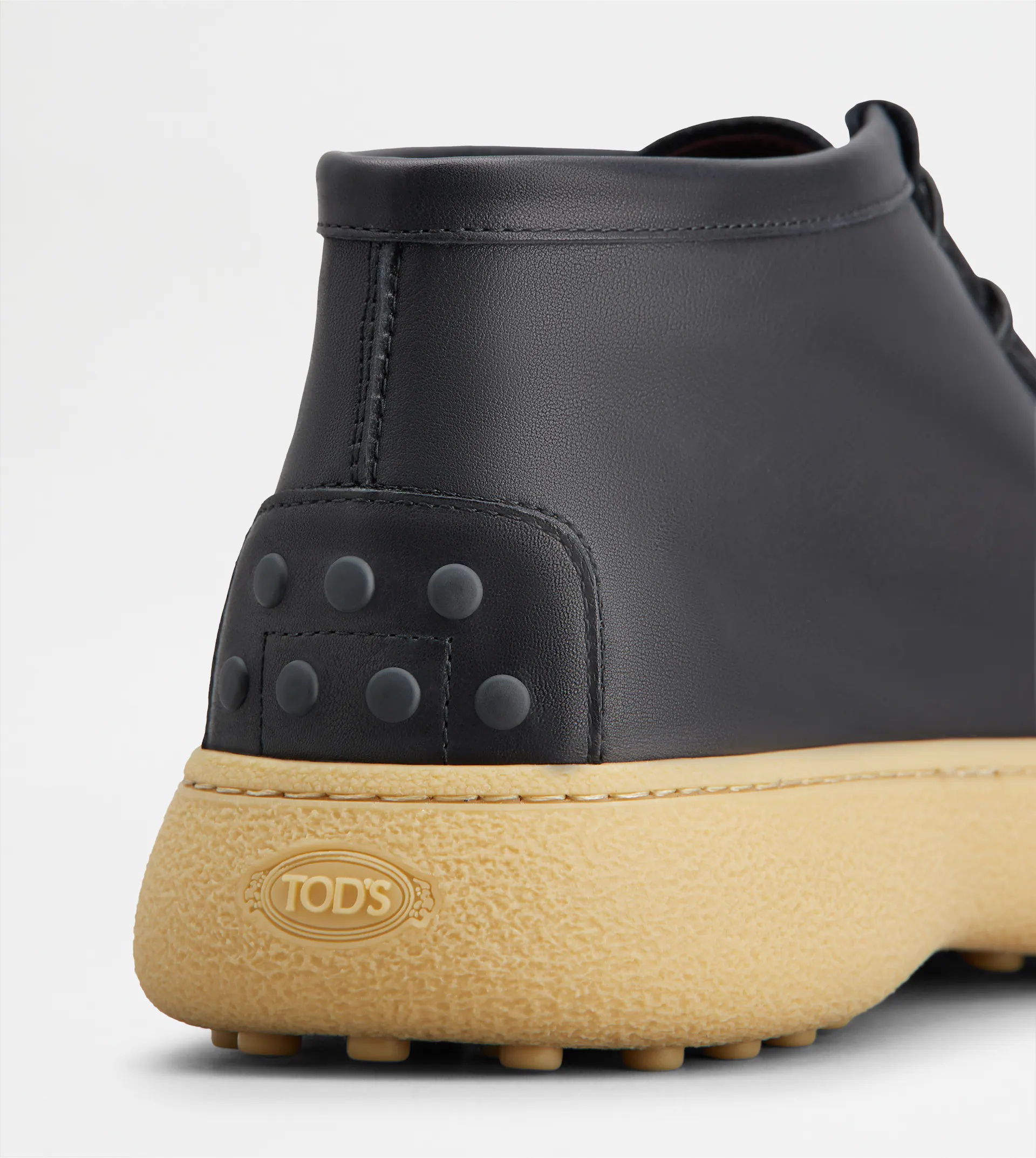 TOD'S W. G. ANKLE BOOTS IN LEATHER - BLACK - 5