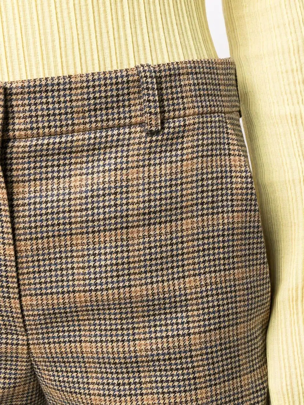 plaid-checl print trousers - 5