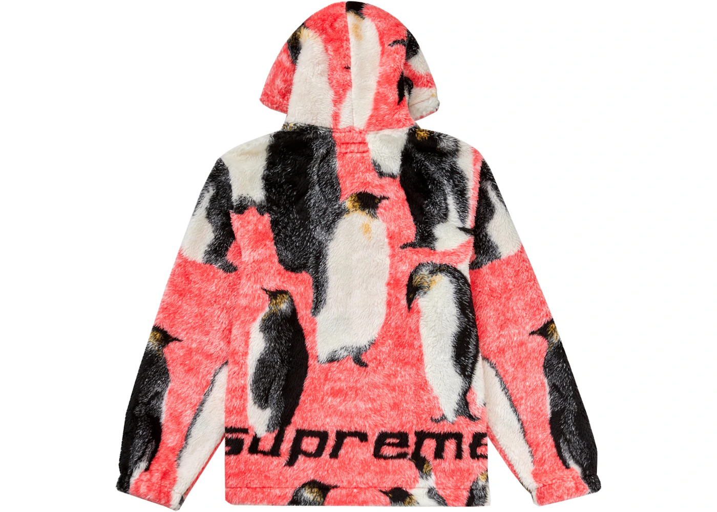 Supreme Supreme Penguins Hooded Fleece Jacket Pink - FW20J73 PINK