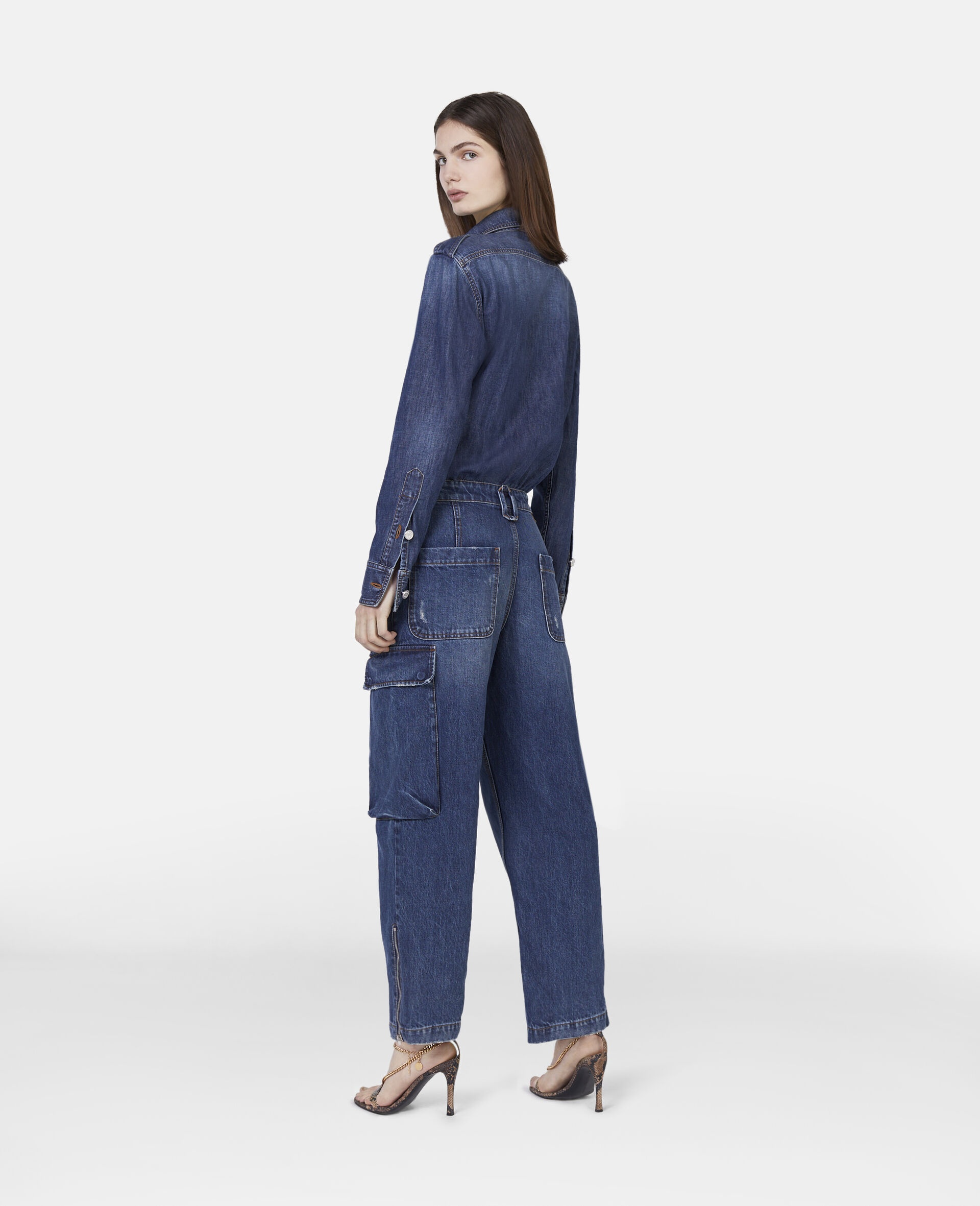 Vintage Wash Cargo Jumpsuit - 3