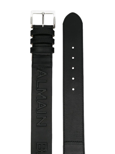 Balmain logo embossed belt outlook