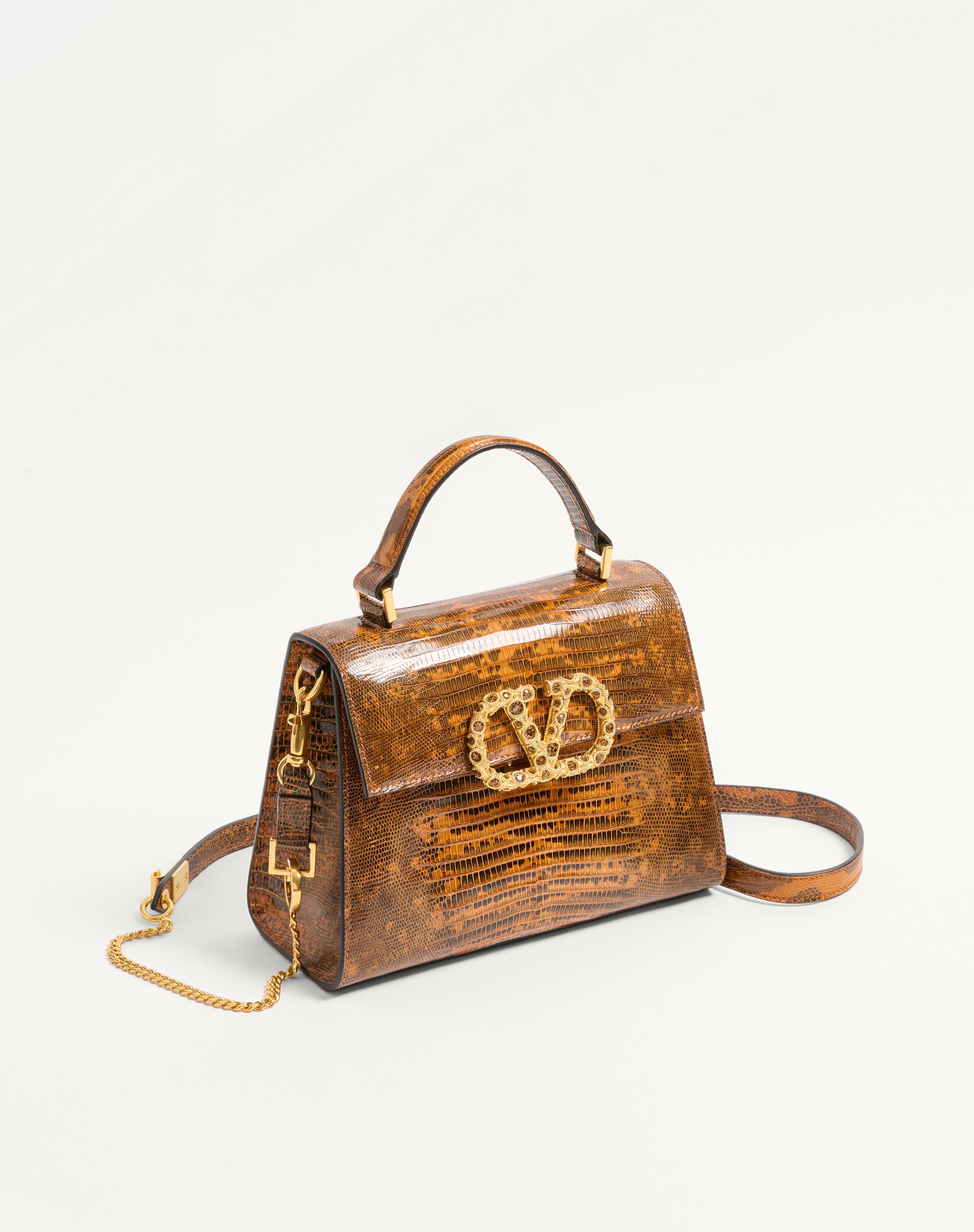 VALENTINO GARAVANI VSLING SMALL HANDBAG IN TEJUS WITH JEWEL LOGO - 2