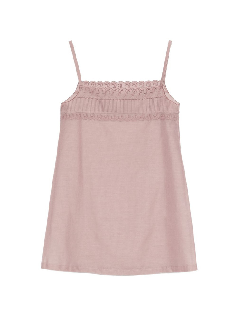scalloped lace mini dress 1