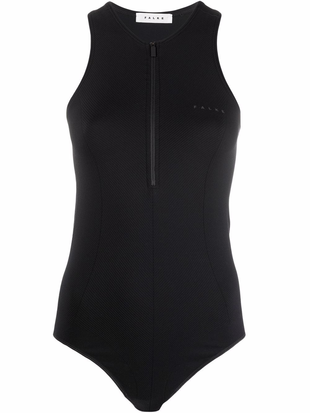 slim-cut zipped vest top - 1