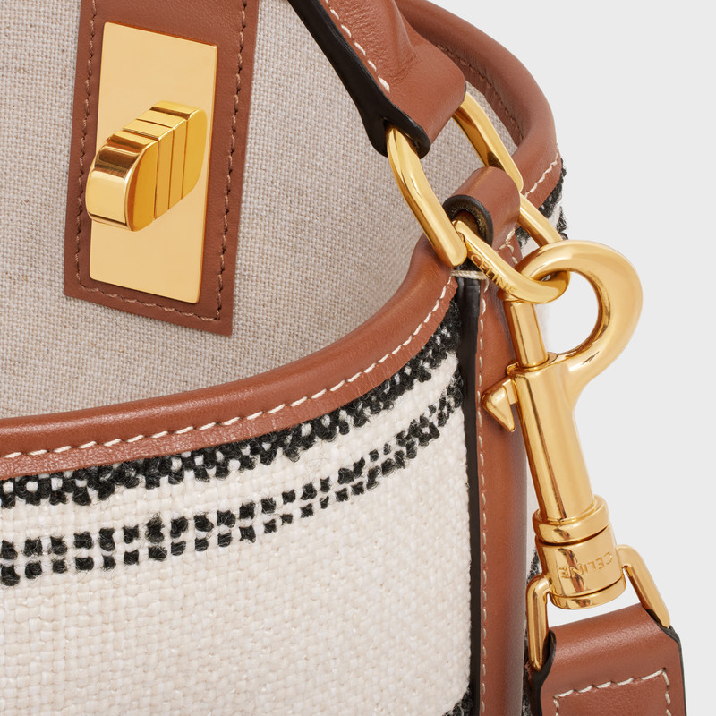 TEEN BUCKET 16 in STRIPED TEXTILE WITH CELINE JACQUARD 4