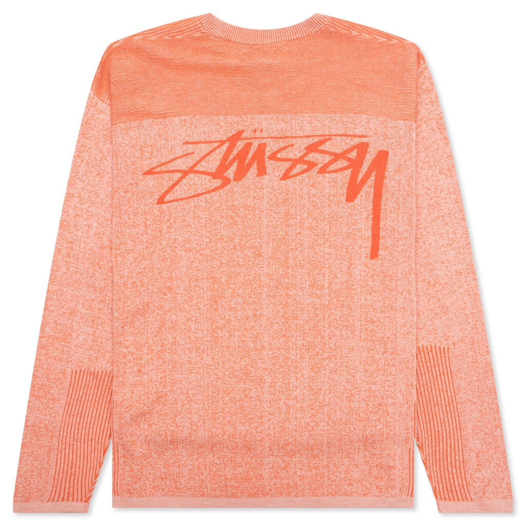 ENGINEERED PANEL SWEATER - ORANGE - 2