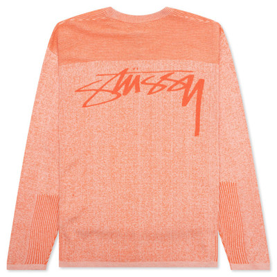 Stüssy ENGINEERED PANEL SWEATER - ORANGE outlook