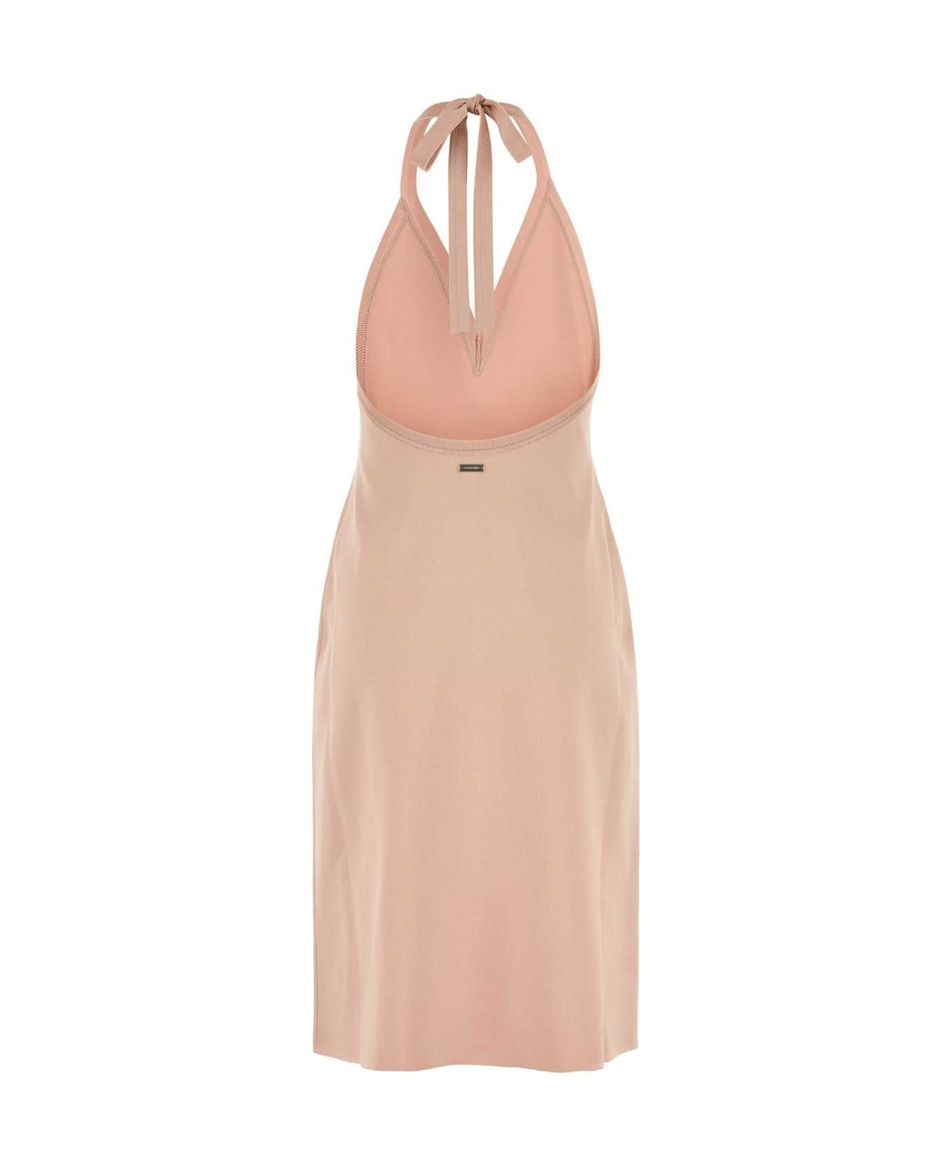 Pink Stretch Viscose Blend Dress - 2