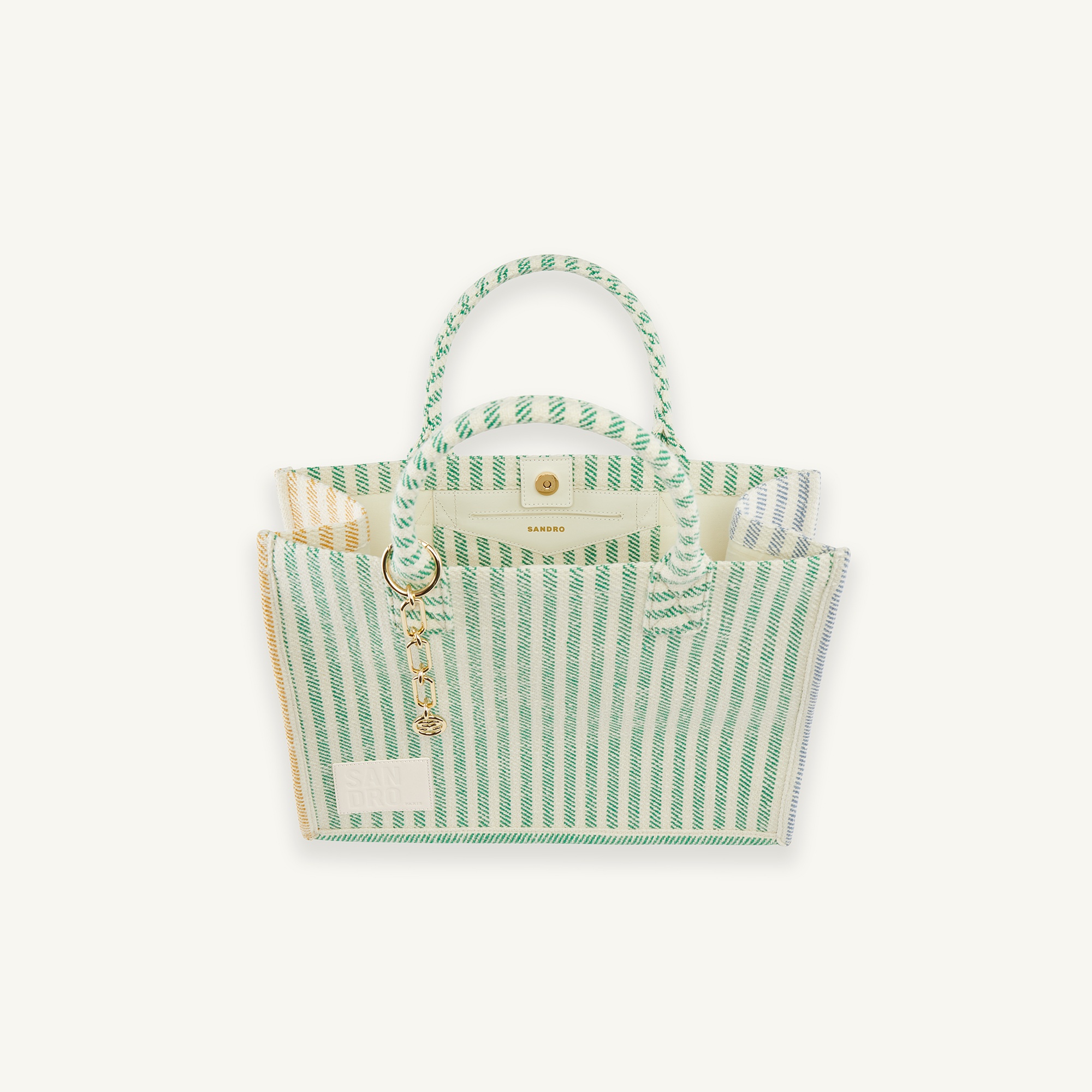 Striped tote bag 4