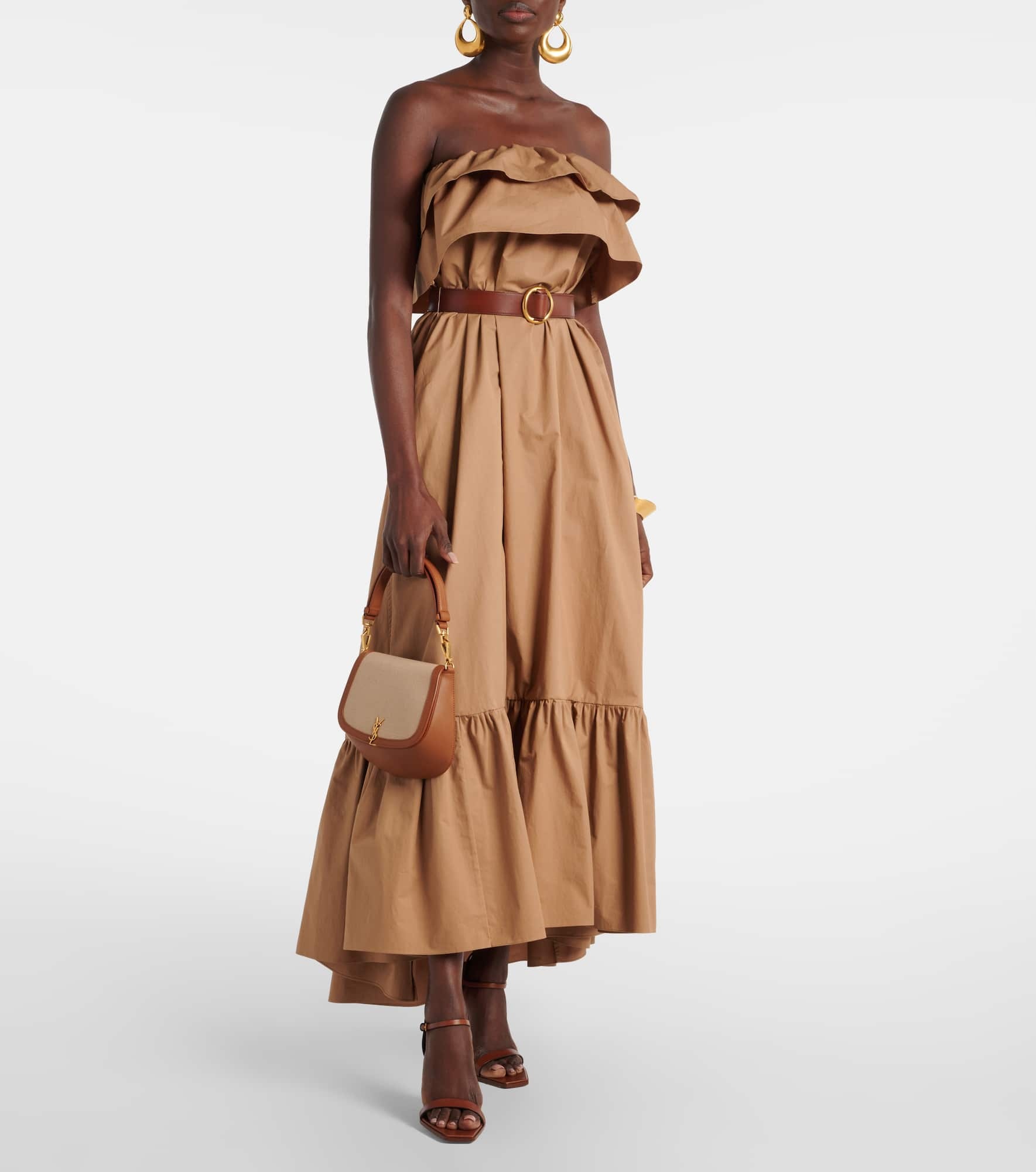 Voltaire leather and canvas shoulder bag - 5