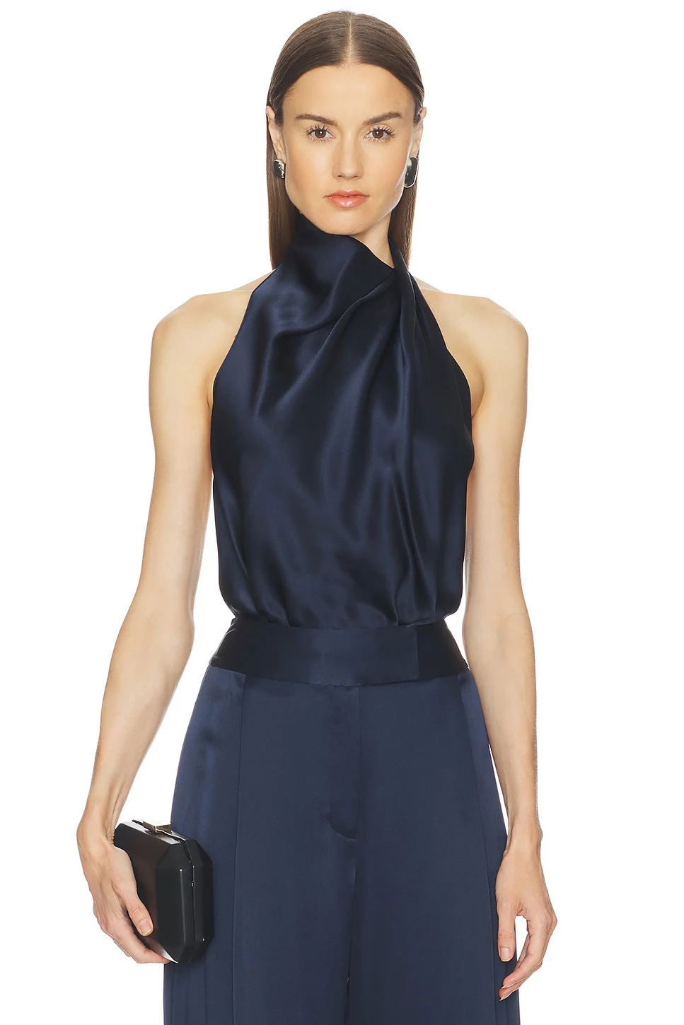 Draped Halter Top - 1