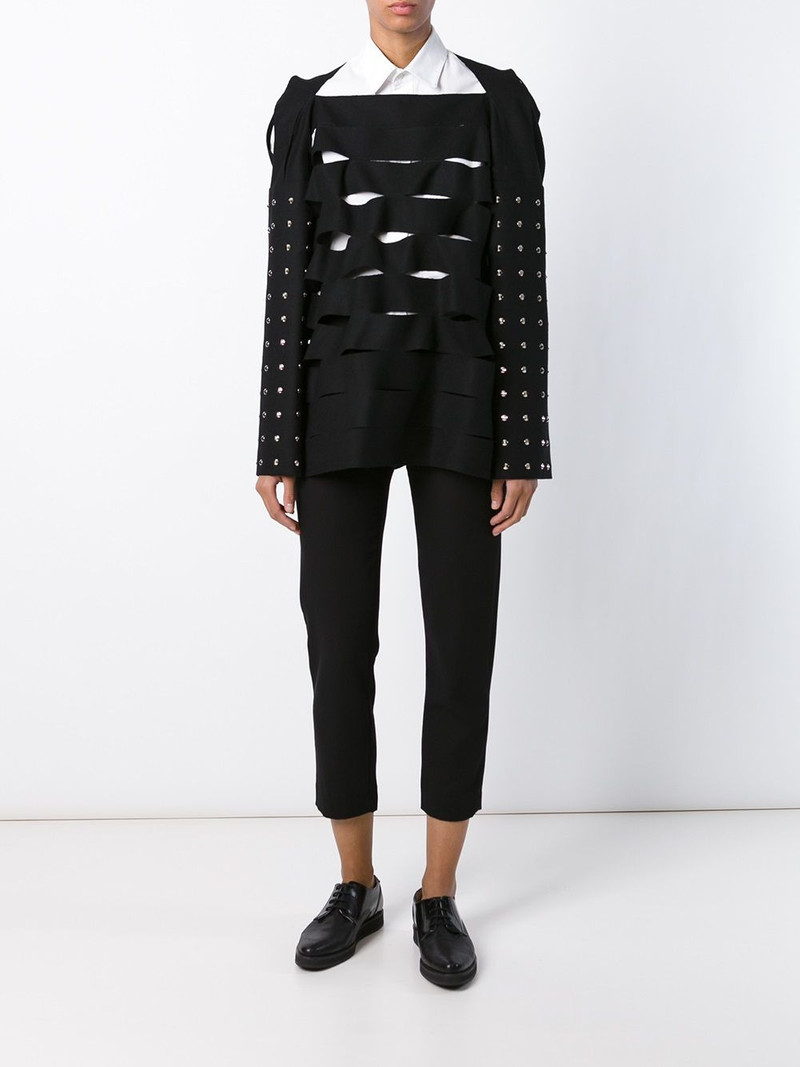 Junya Watanabe cut-out studded sweater outlook