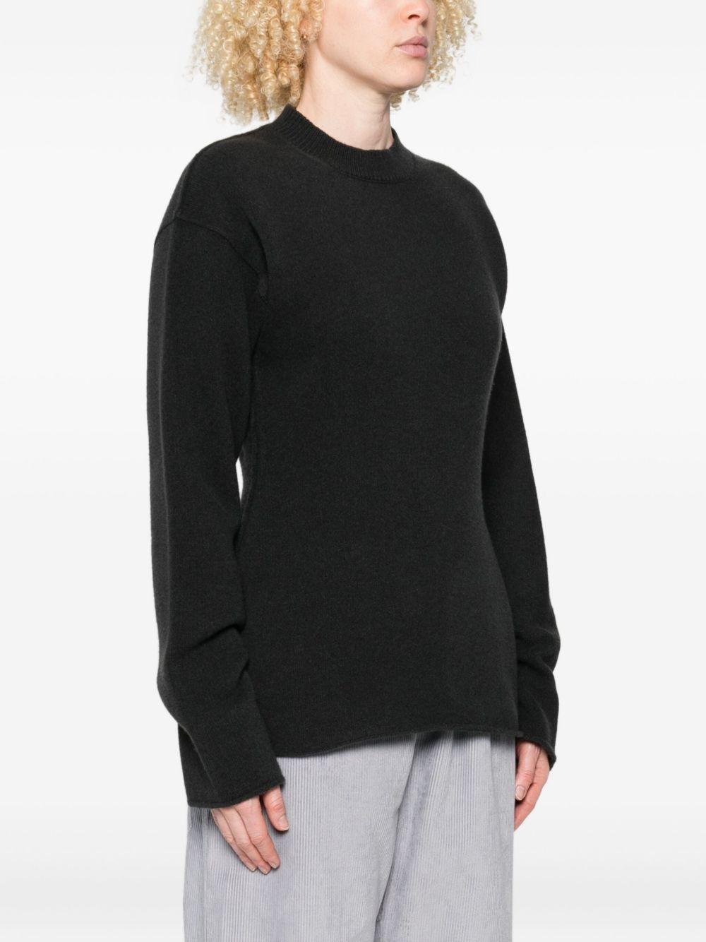 round-neck wool sweater - 3