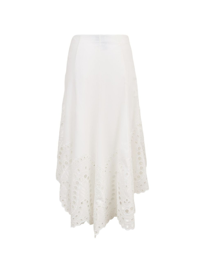 Charo Ruiz Finn eyelet asymmetric skirt outlook