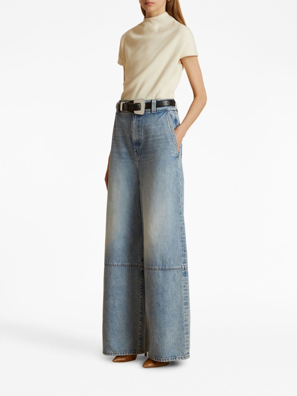 Isla high-rise wide-leg jeans - 2
