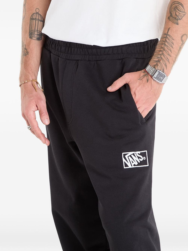 Blocked Box logo-patch cotton track pants 3