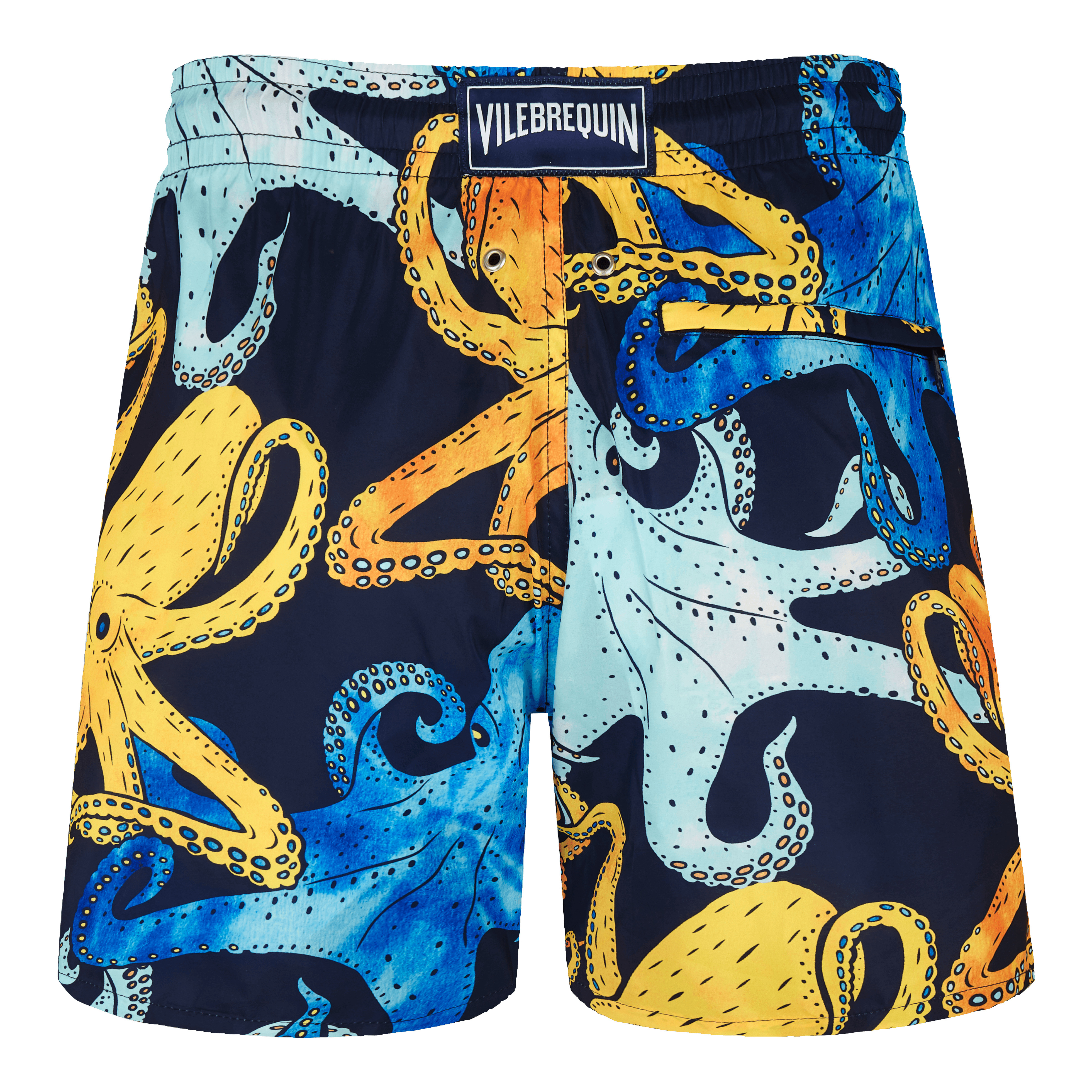 Men Swim Trunks Ultra-light and Packable Poulpes Aquarelle - 2