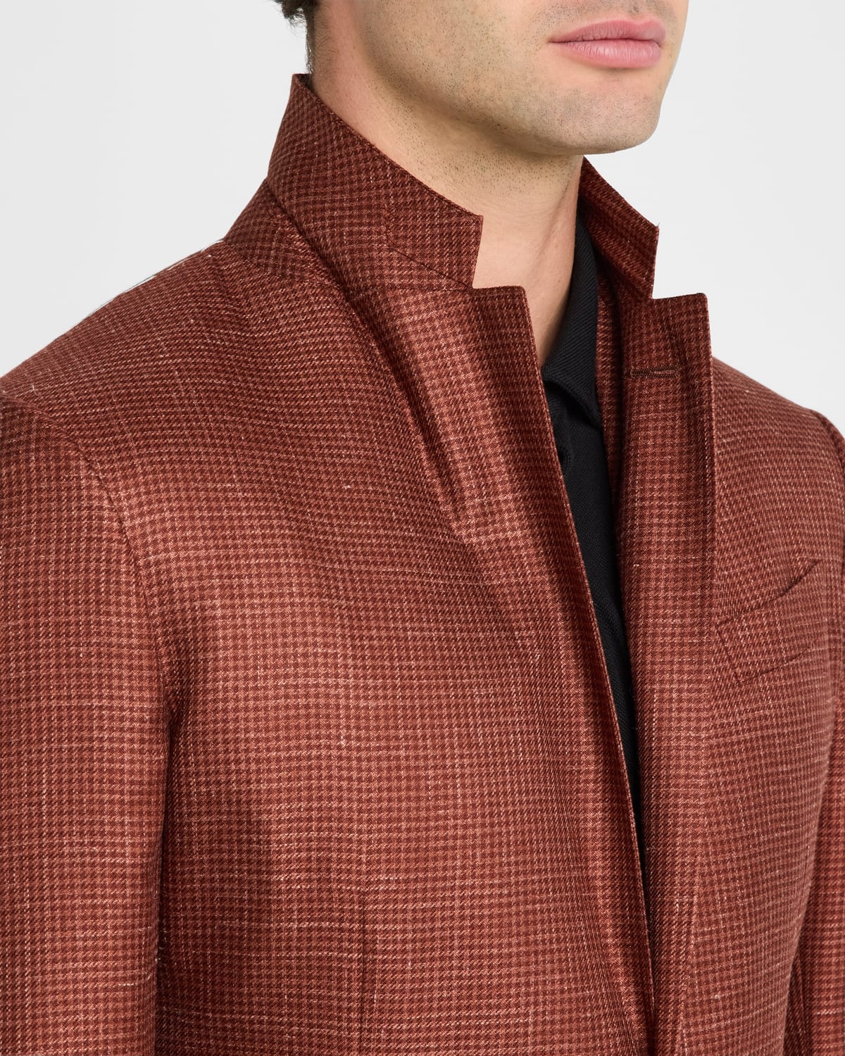 Men's Cashmere-Blend Houndstooth Sport Coat - 6