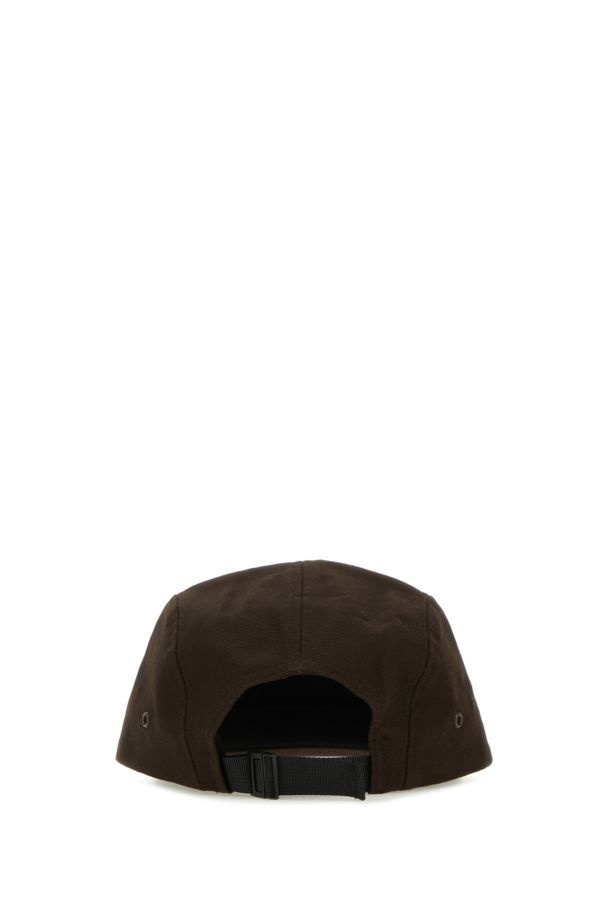 Dark brown cotton Backley Cap - 3