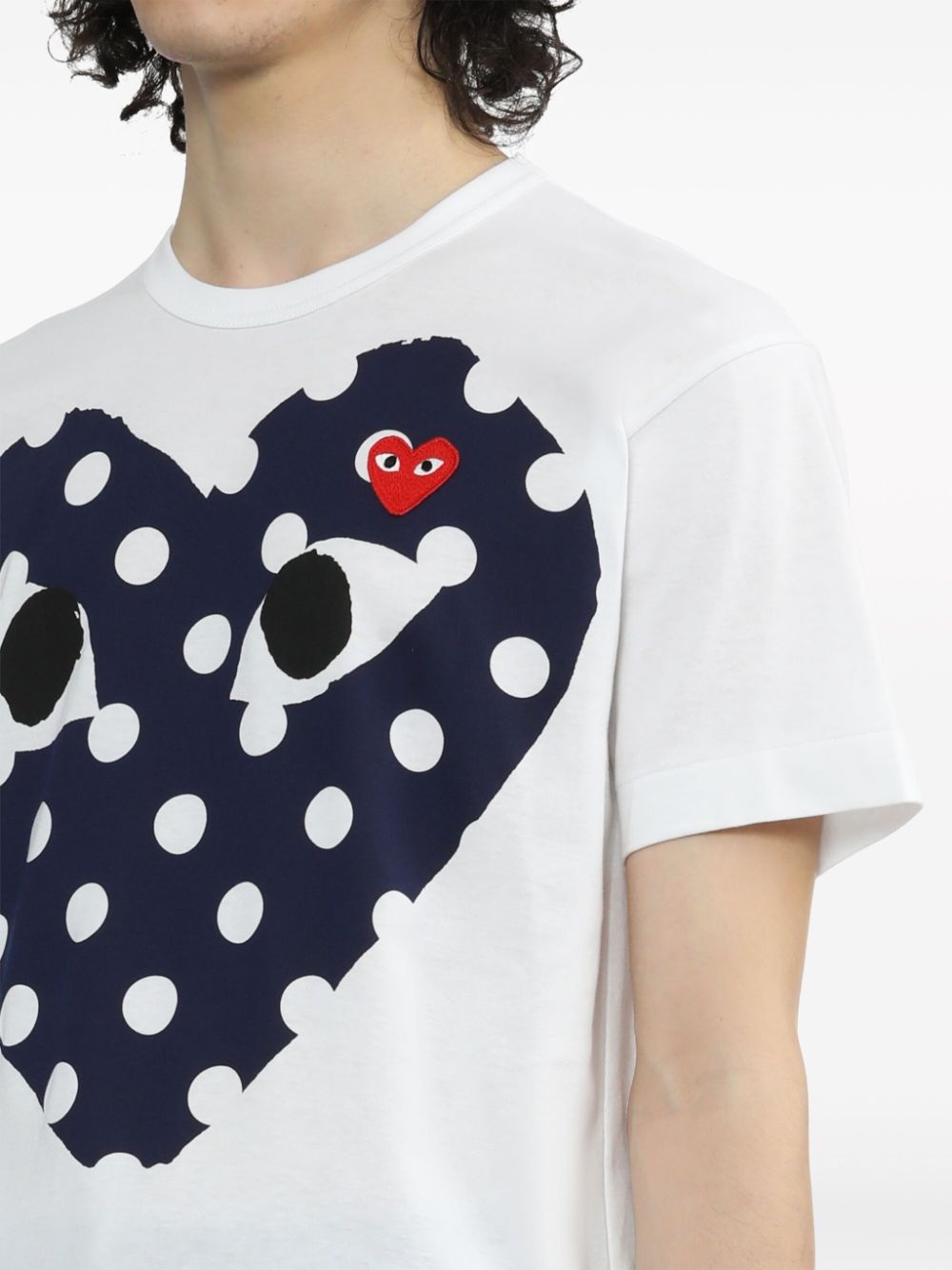 heart-print cotton T-shirt - 5