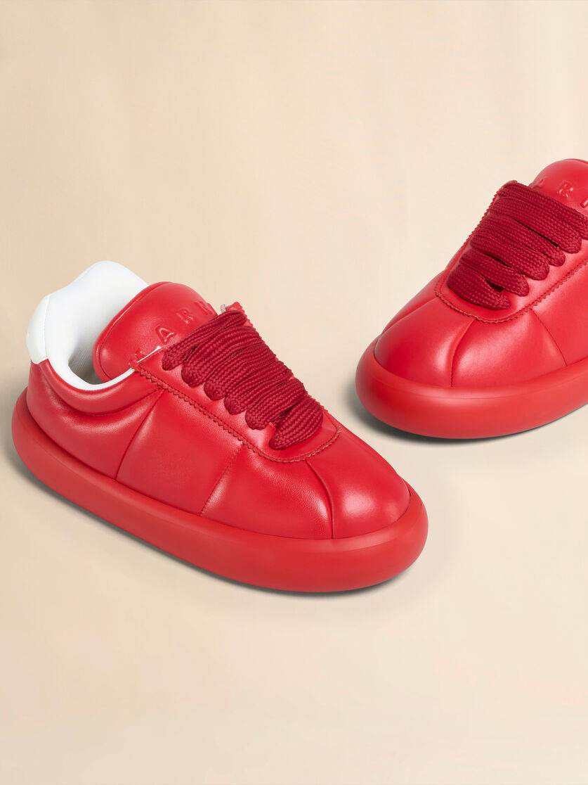 RED LEATHER BIGFOOT 2.0 SNEAKER - 4