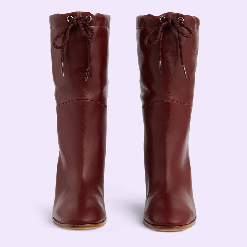 GUCCI Women's GG shearling effect boot outlook