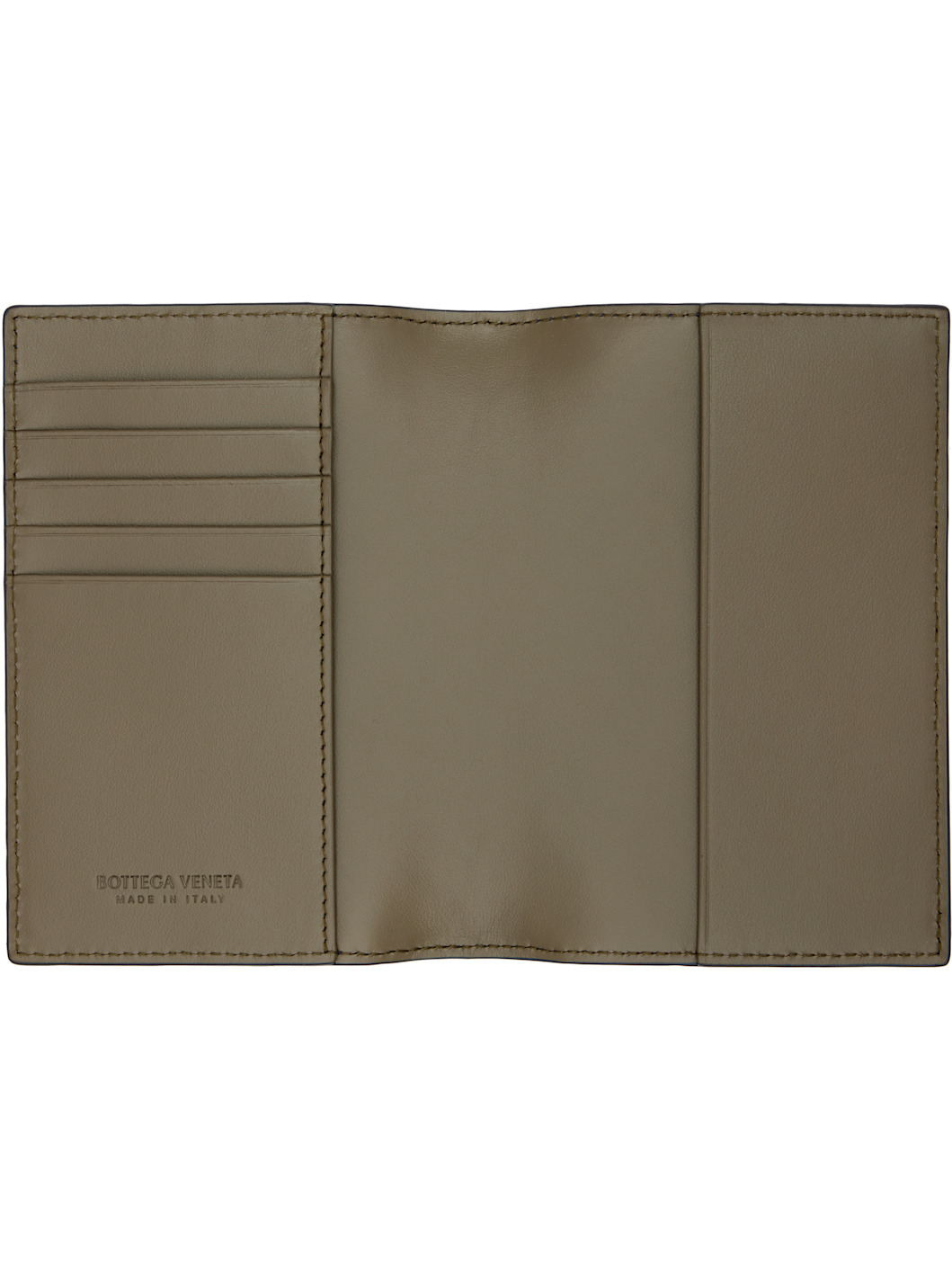 Navy Intrecciato Passport Holder - 3