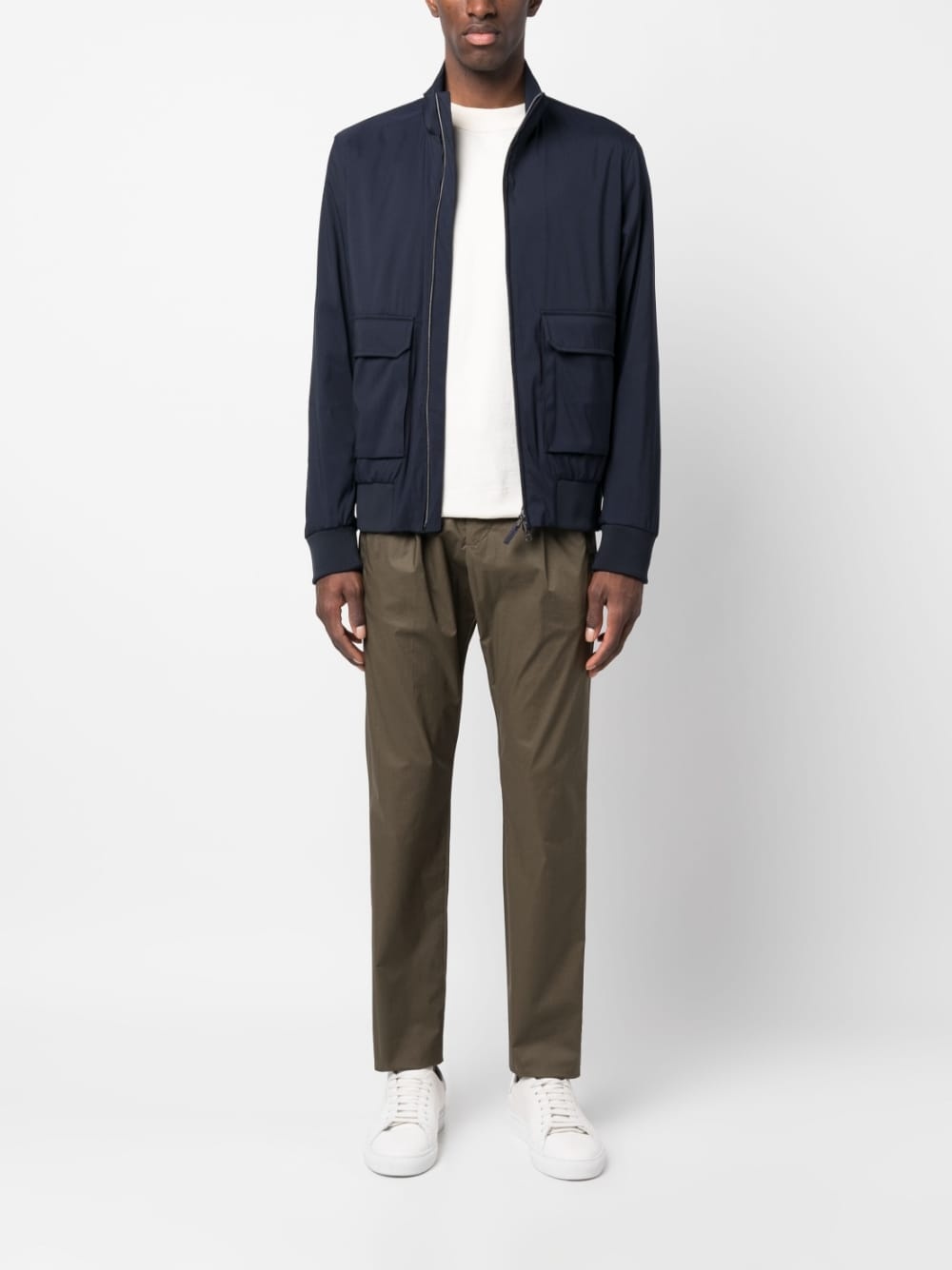 drawstring straight-leg trousers - 2