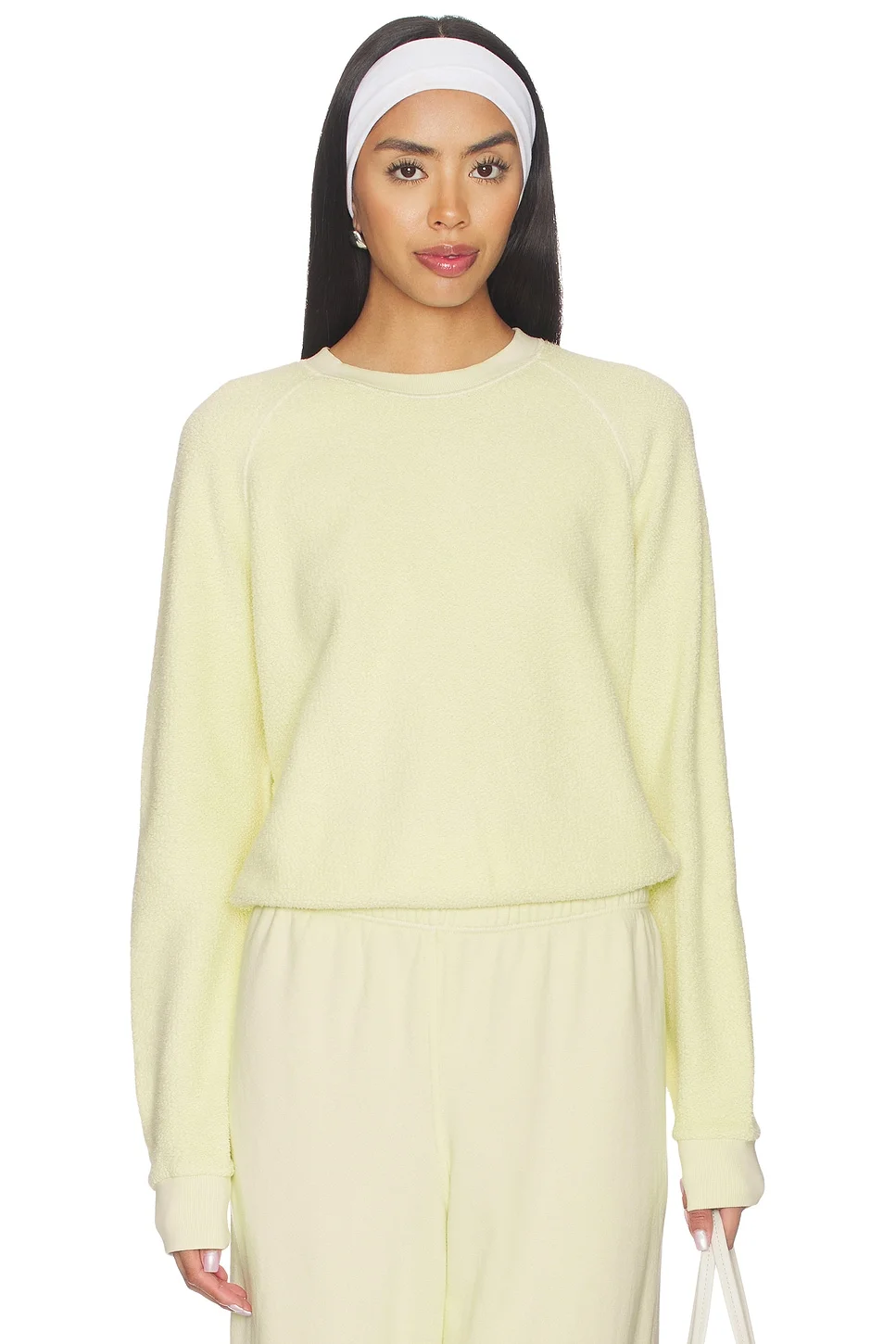 Fleece Long Sleeve Crewneck Sweatshirt - 1