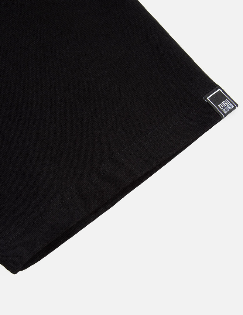 Gold Foil Calligraphy Logo Print Oversized T-shirt 10