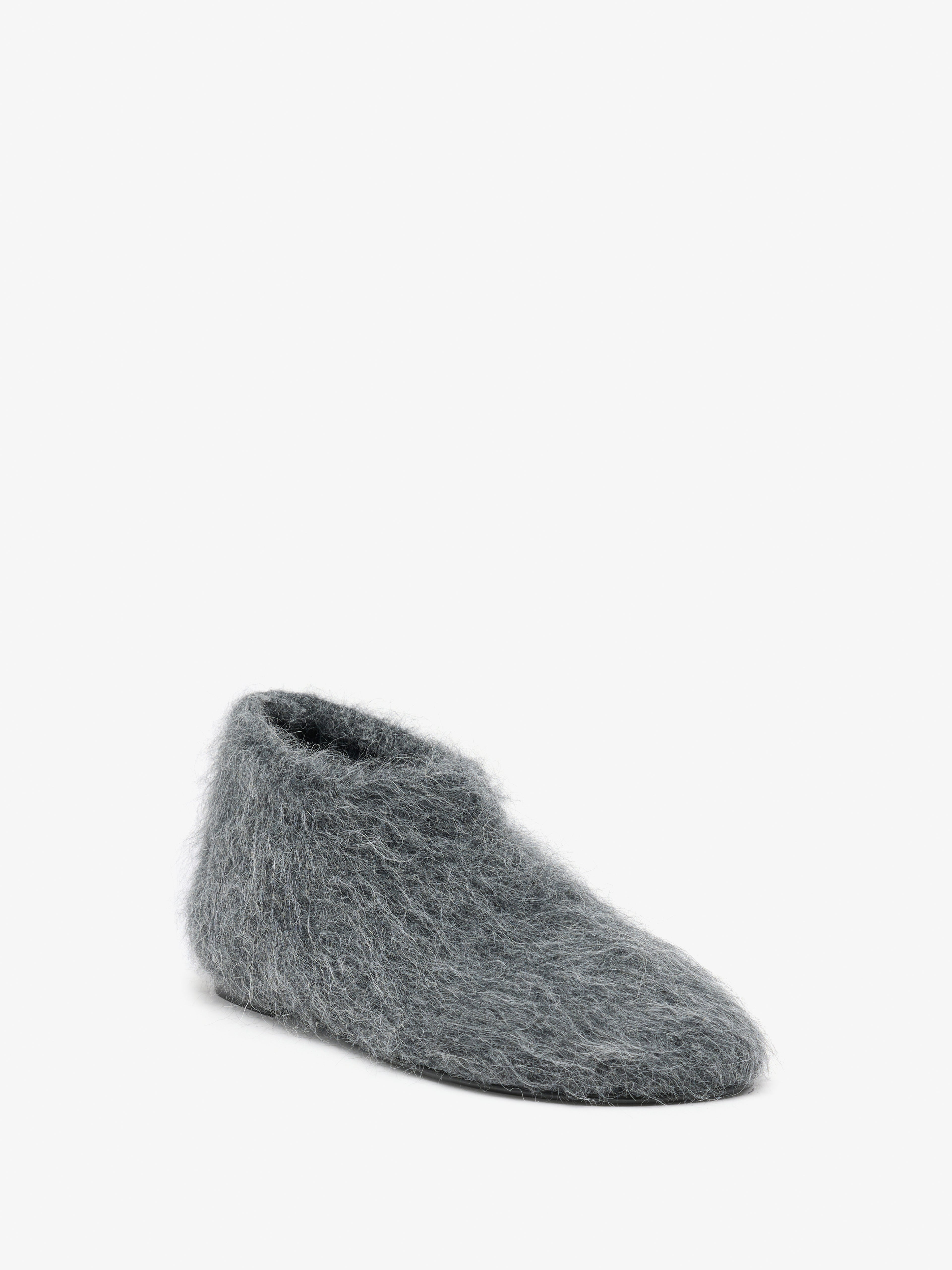 Glove Knit Slippers in Mohair Knit - 2