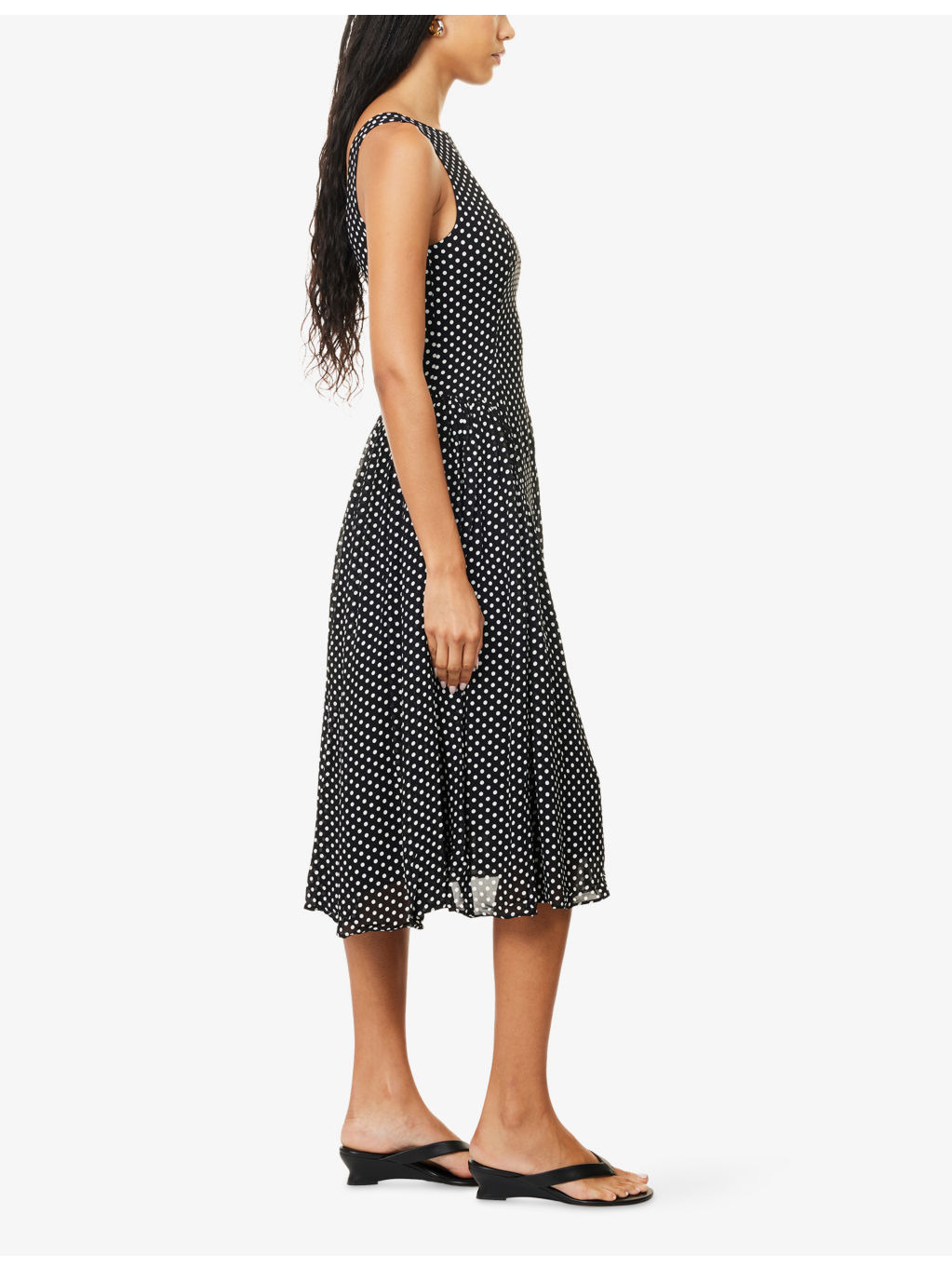 Anelis Woven Midi Dress - 3