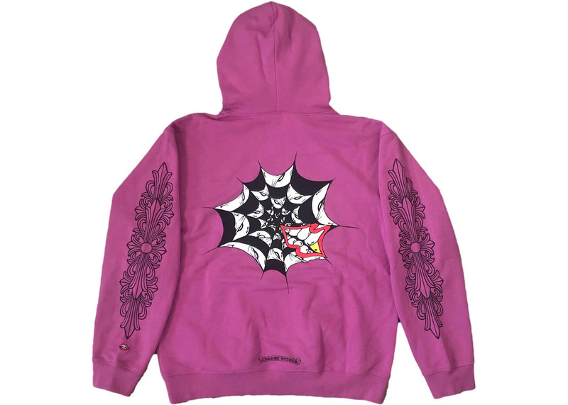Chrome Hearts Matty Boy Spider Web Hoodie Purple 1