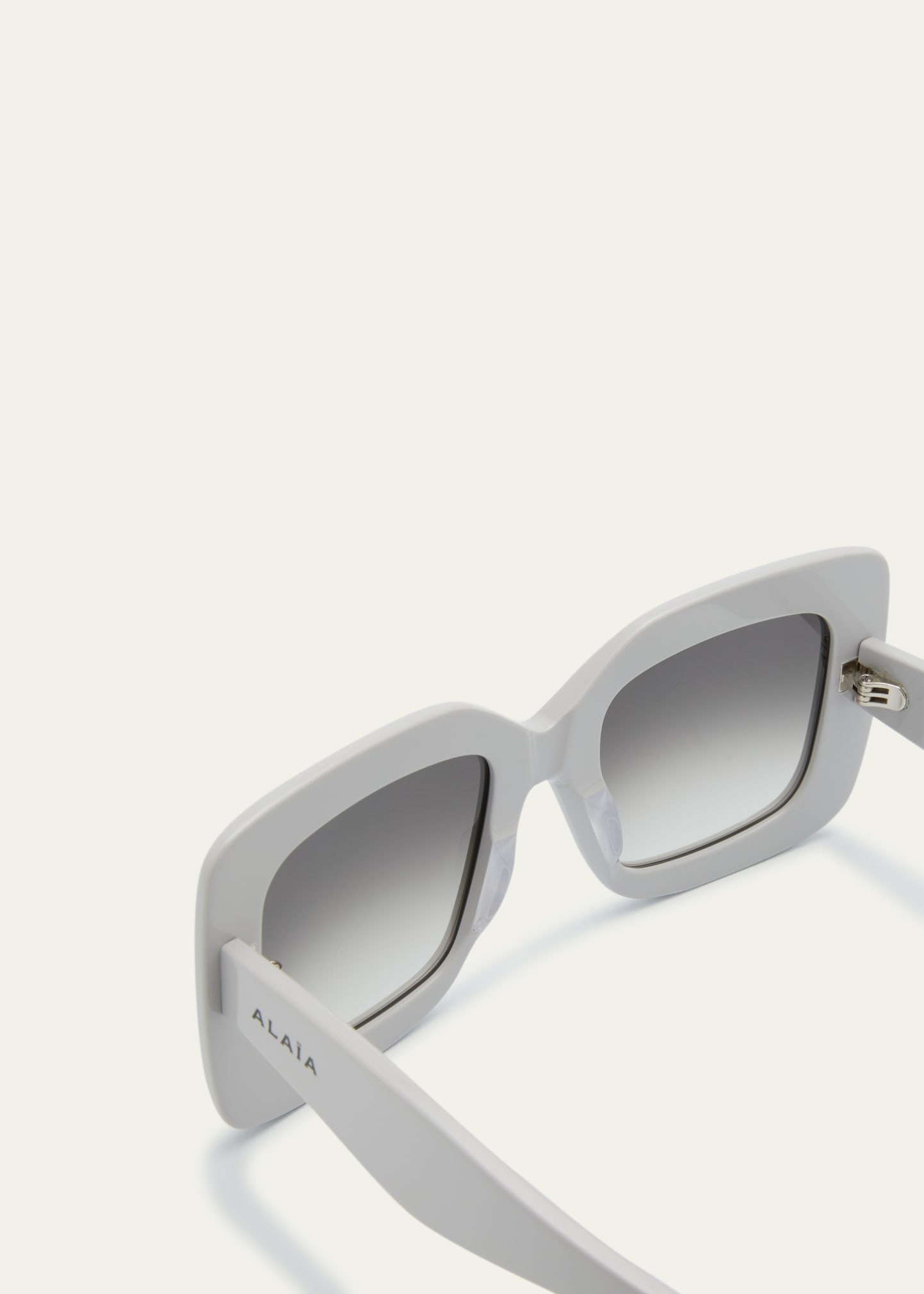 Embellished Rectangle Acetate Sunglasses - 5