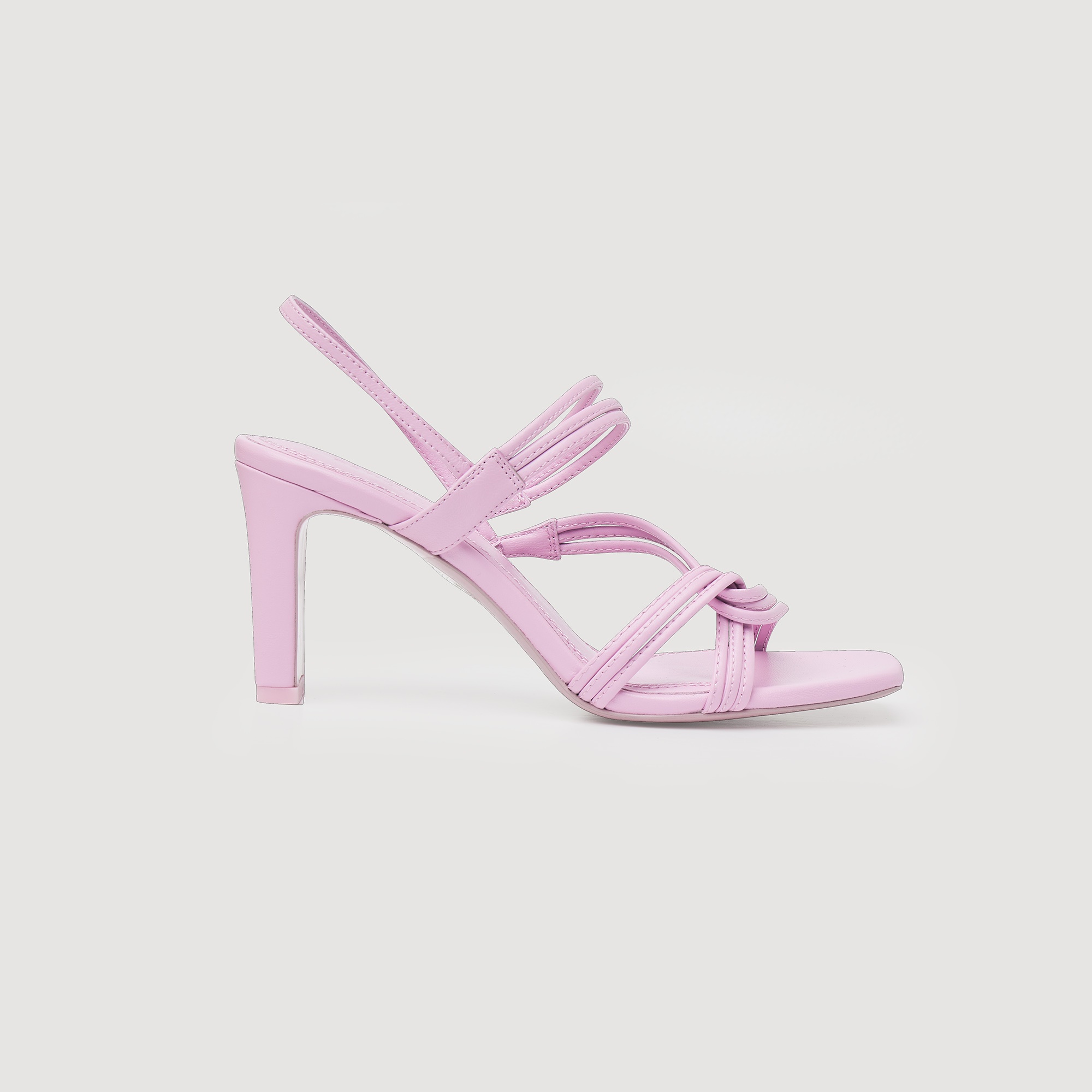 Heeled leather sandals - 1