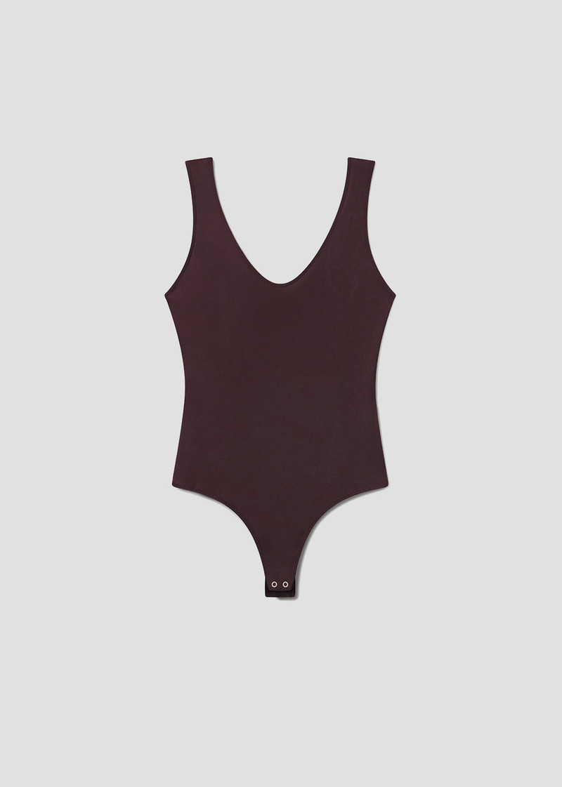 TORA TANK BODYSUIT IN CHOCOLATE 1
